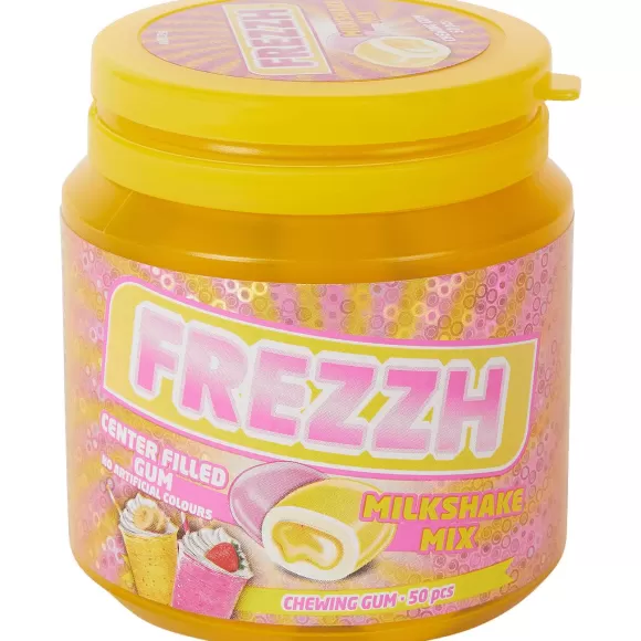 Mike & Ike Drop & Snoep>Frezzh Kauwgum Met Vulling Milkshake Mix
