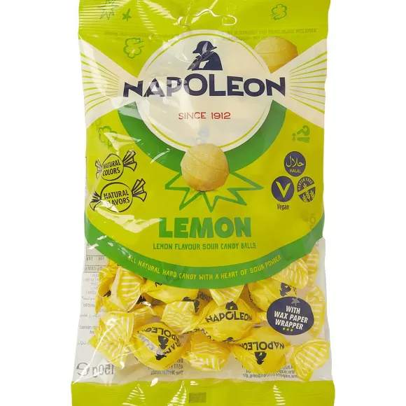 Napoleon Drop & Snoep> Zure Snoepballetjes Citroen