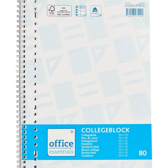 Office Essentials Papier & Schriften> Collegeblok Ruit