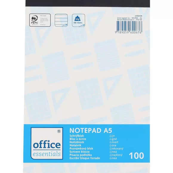 Office Essentials Papier & Schriften> Schrijfblok A5